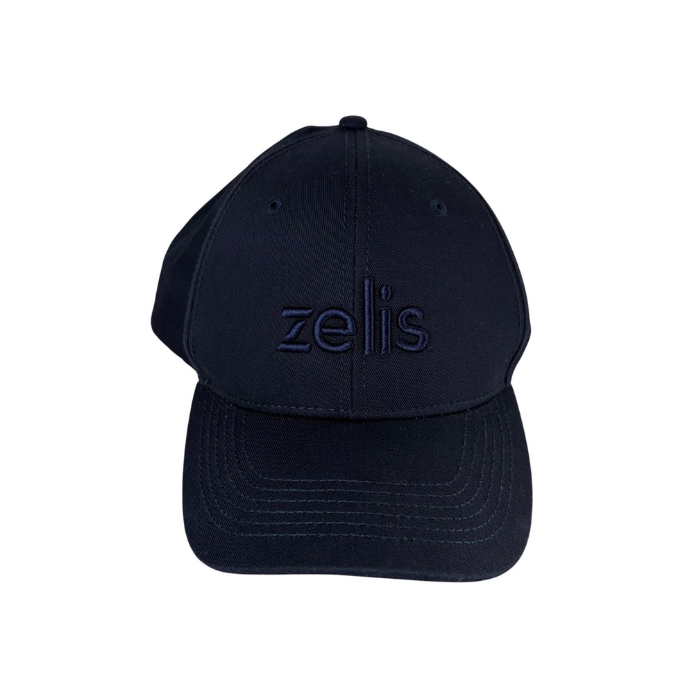 Zelis Embroidered Logo Navy‎ Blue Snapback Cap Sportsman Adjustable Cotton Hat